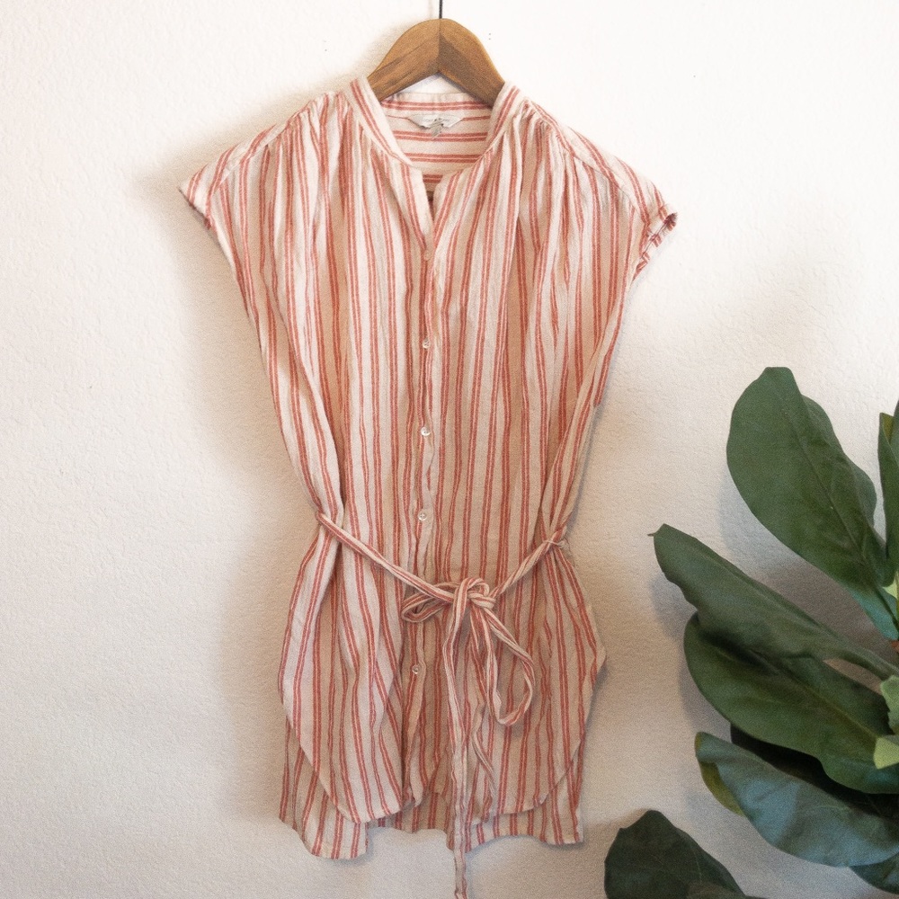 LUCKY BRAND // Sleeveless Button Down Tunic